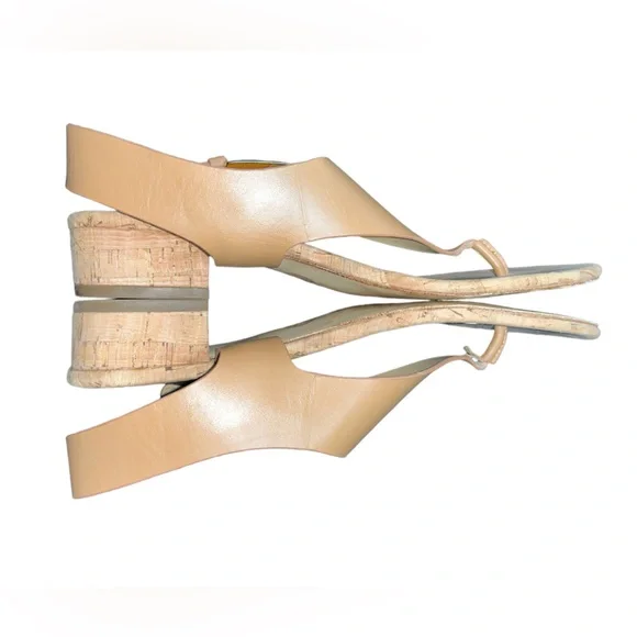 MICHAEL KORS Cork T-Strap Sandals- Size 8 - Picture 2 of 5